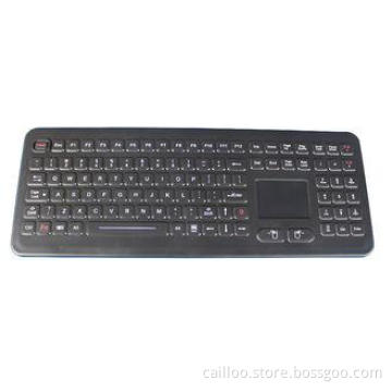 silicone Industrial Keyboard With Touchpad For Medical , In